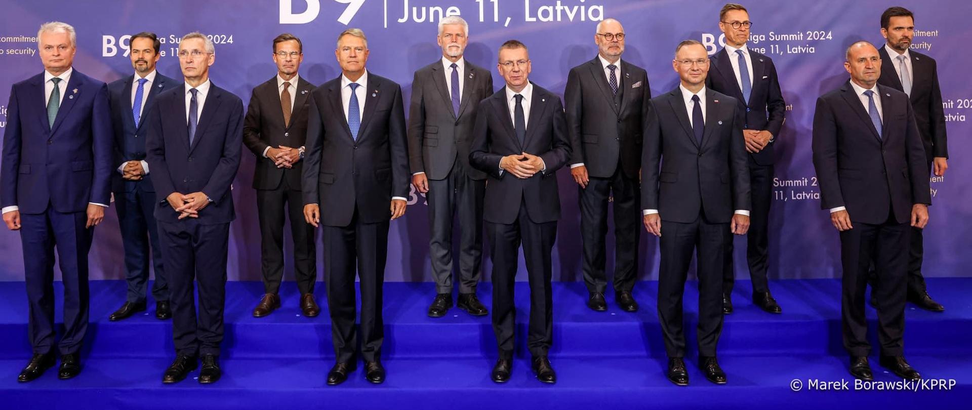 W Rydze Prezydent Andrzej Duda wziął udział w spotkaniu przywódców państw Bukaresztańskiej Dziewiątki