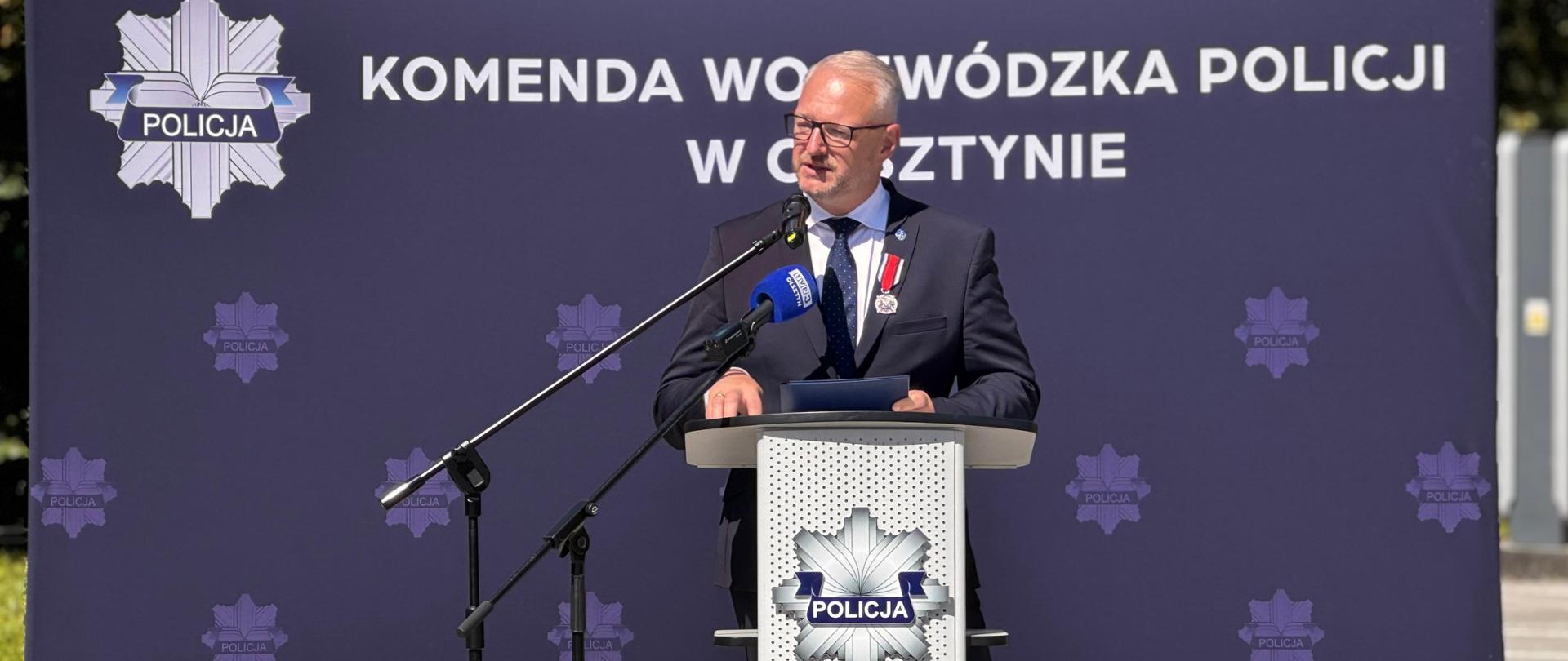 Wojewódzkie obchody Święta Policji w Olsztynie