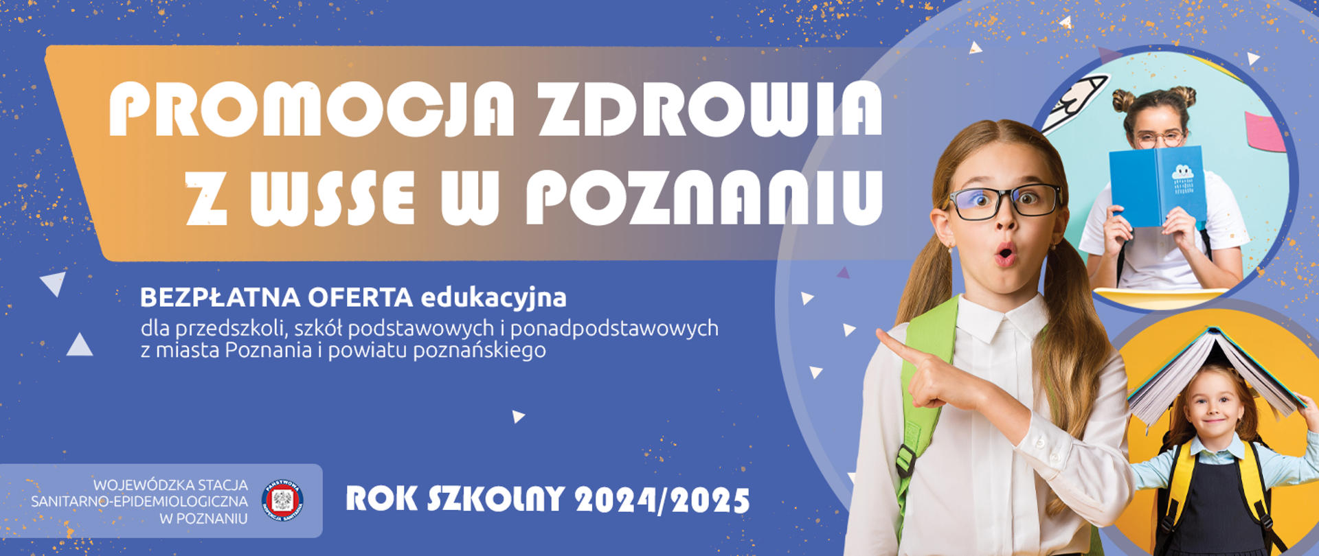 oferta edukacyjna 2024/2025 baner zdjęcia dzieci szkolnych