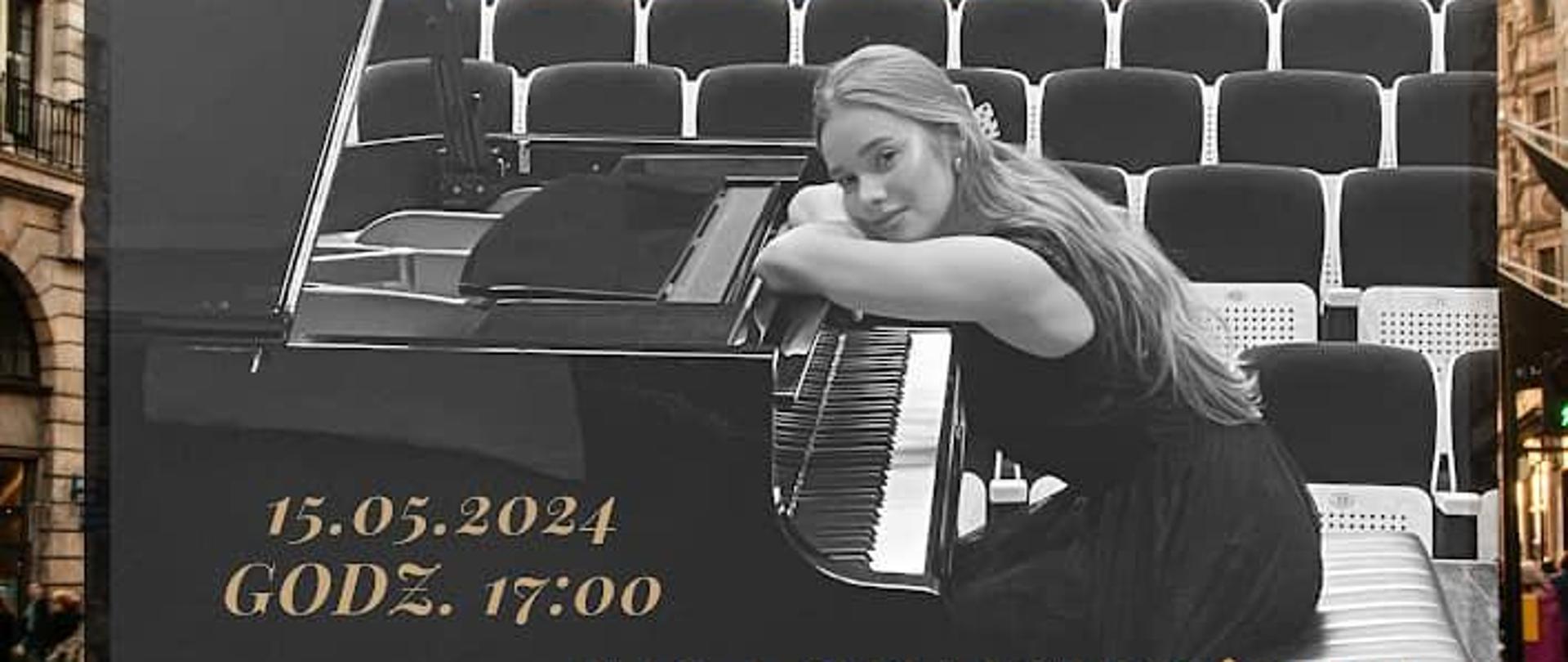 Recital Dyplomowy Marii Wieliczko z klasy fortepianu mgr Anety Kołbasy-Chrobak, który odbędzie się 15 maja 2024 o godzinie 17:00 w Sali Koncertowej PSM Wadowice. Wstęp wolny