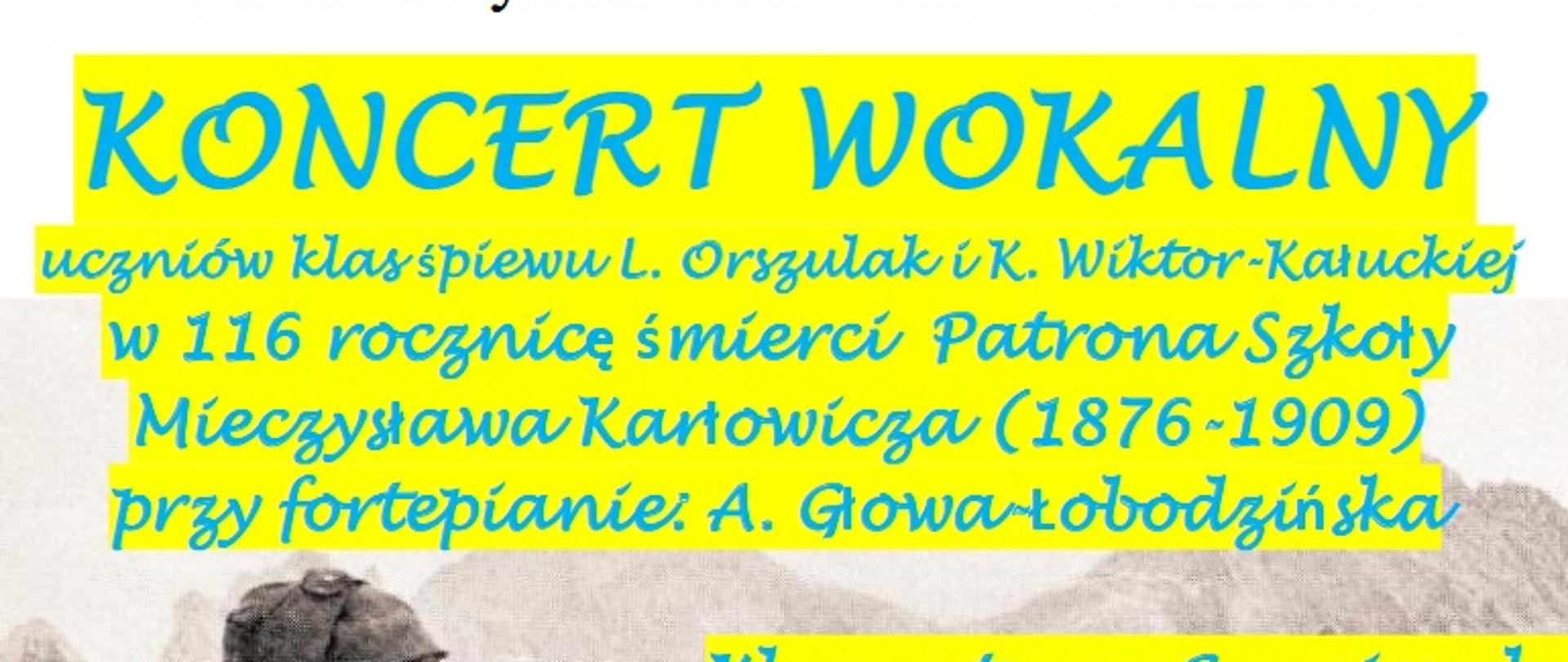 Koncert wokalny Karłowicz