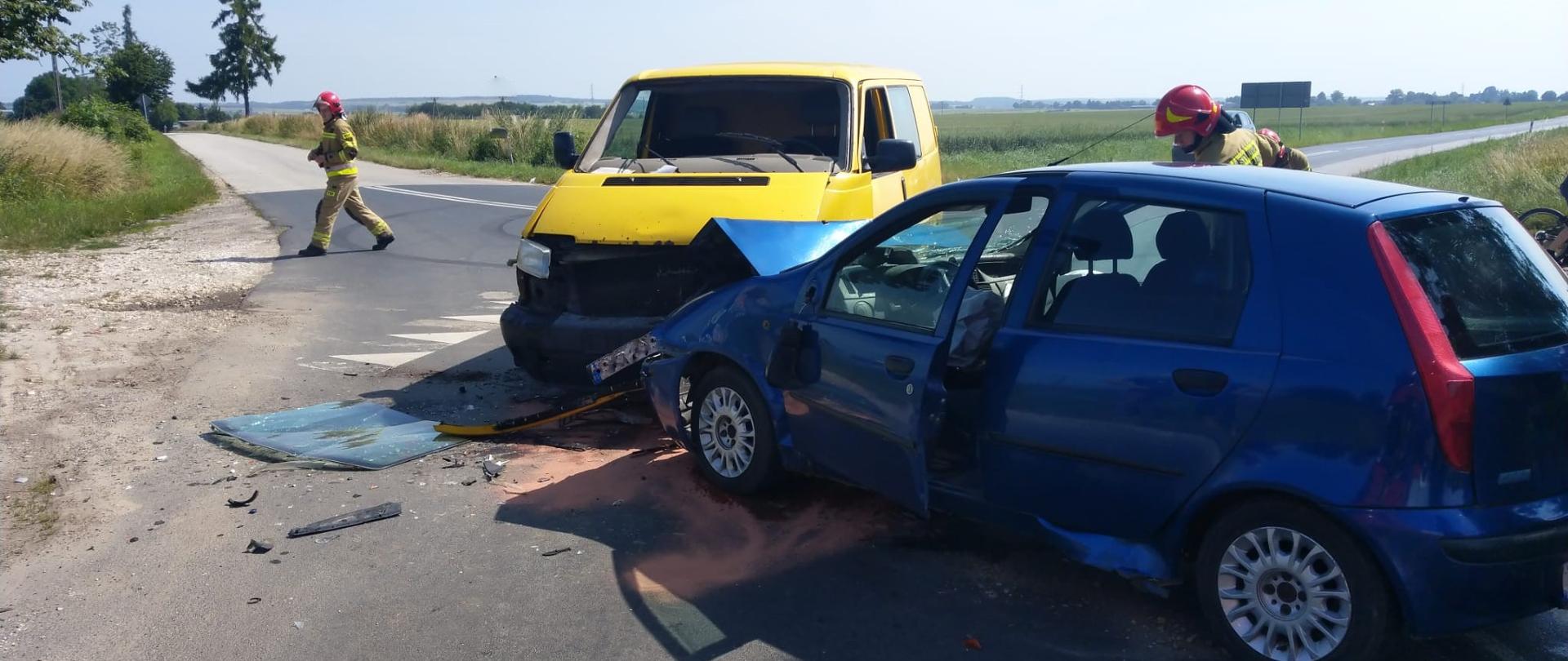 Wypadek drogowy w miejscowości Drożejowice