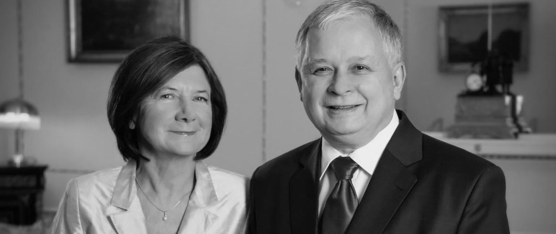 Prezydent RP Lech Kaczyński wraz z Małżonką Marią Kaczyńską