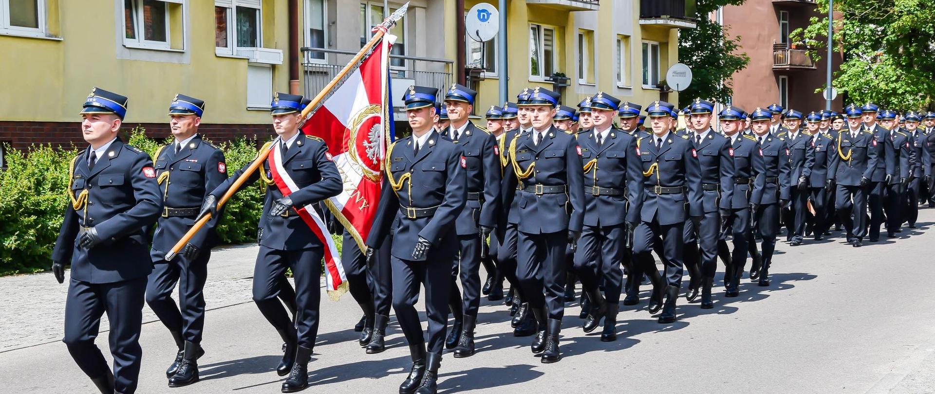 Zdjęcie uczestników w Powiatowy Dzień Strażaka w Słupsku