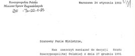 11 II 1992 - 30-я годовщина установления дипломатических отношений между Республикой Польша и Республикой Таджикистан 