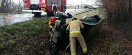 Wypadek drogowy w miejscowości Prokocice.