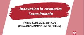 Innovation in cosmetics. Focus Polonia