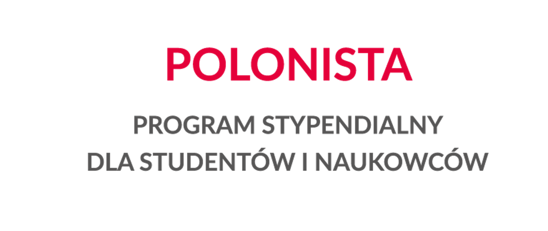 Program stypendialny polonista - logo