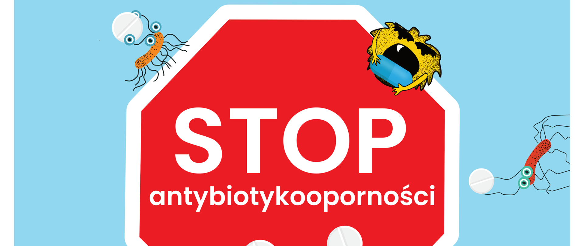 Plakat - "STOP Antybiotykooporności"