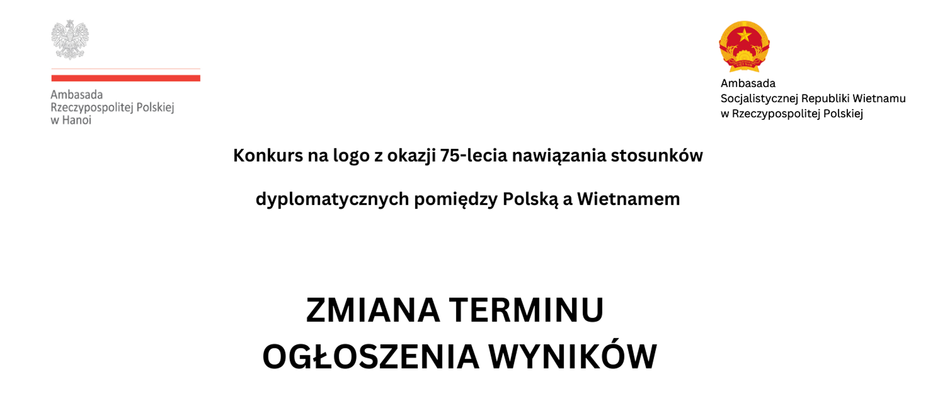 Konkurs na logo z okazji 75-lecia relacji dyplomatycznych między Polską a Wietnamem (1950-2025)