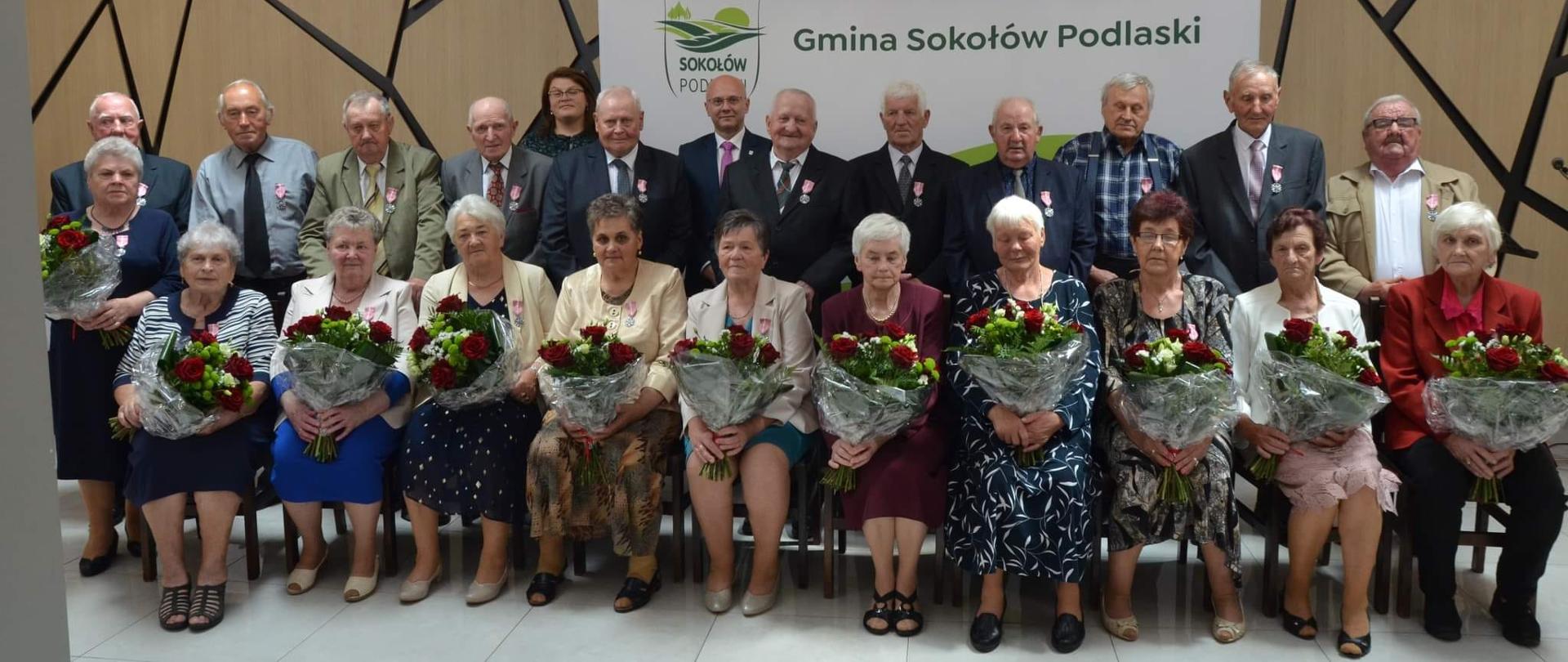 Wręczenie Medali za Długoletnie Pożycie Małżeńskie w Gminie Sokołów Podlaski