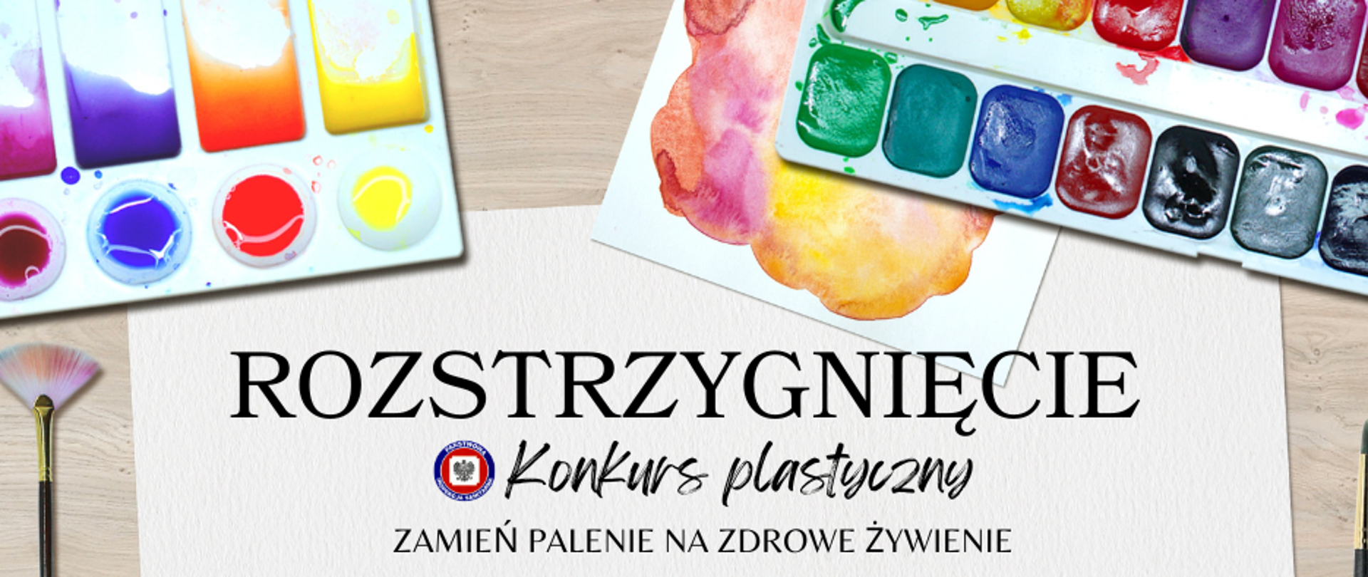 Zdjęcie przedstawia informacje dot. konkursu plastycznego