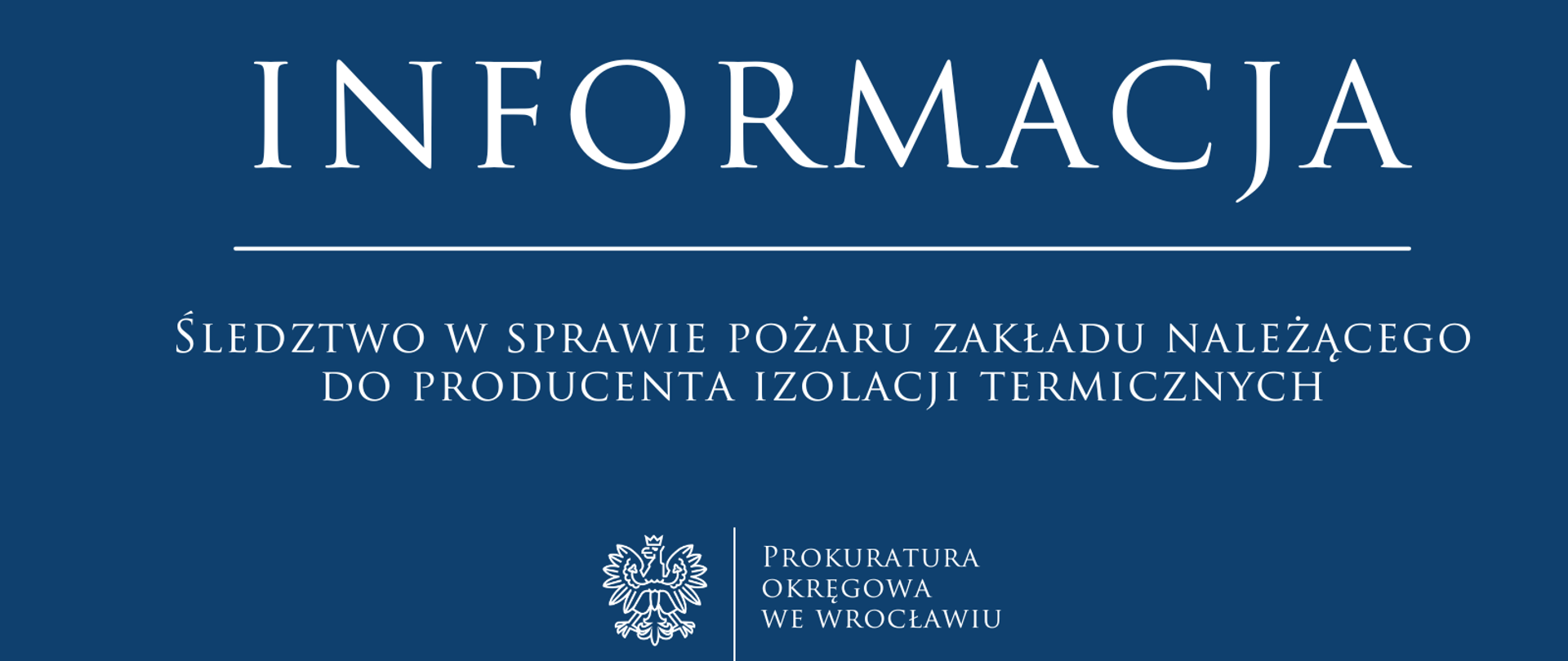 Śledztwo w sprawie pożaru budynków i znajdującego się w nim mienia, należących do firmy Isotex. 