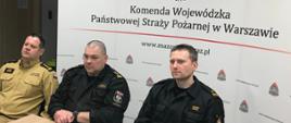 Zastępca Mazowieckiego Komendanta Wojewódzkiego PSP oraz Kierownictwo Wydziału Operacyjnego