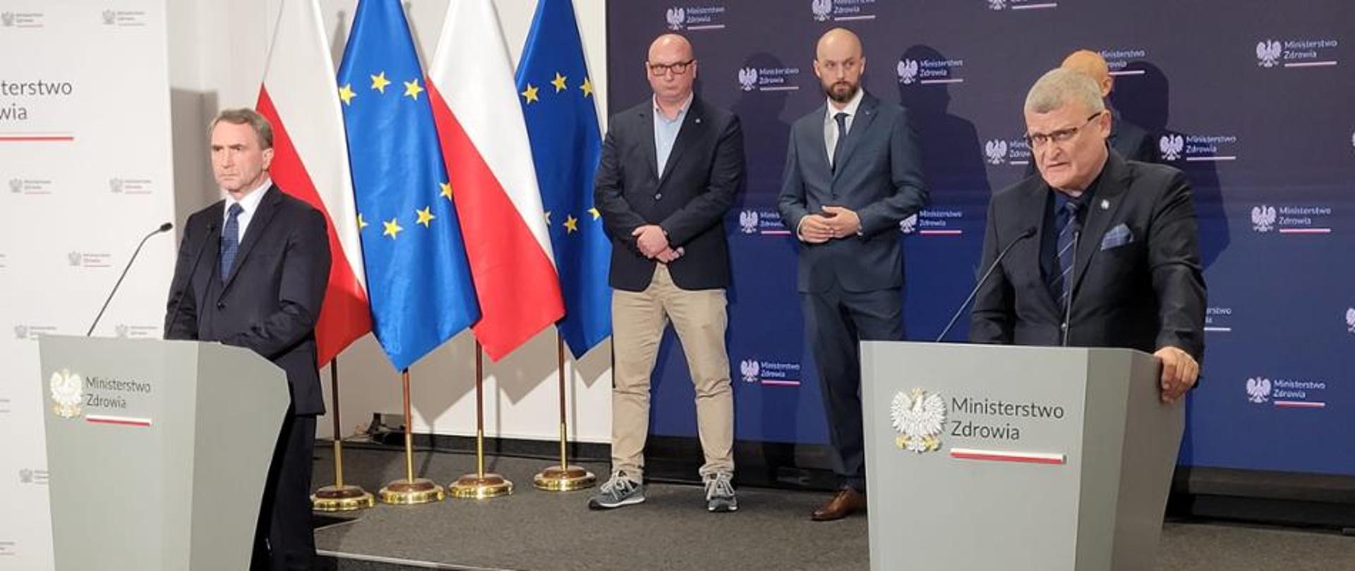 Konferencja prasowa w Ministerstwie Zdrowia