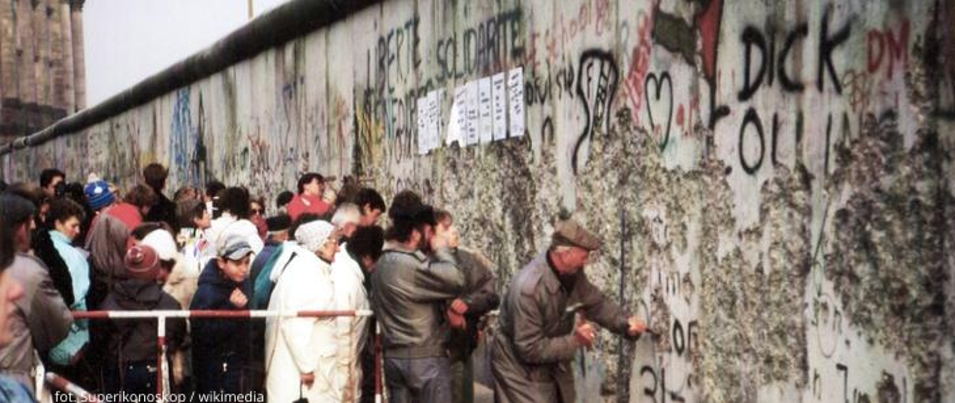 Mur Berliński w okolicy Reichstagu