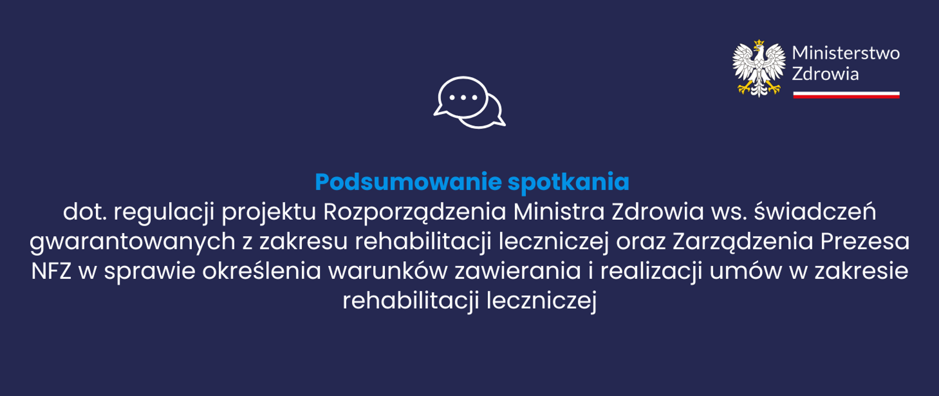 Grafika dot. spotkania w zakresie rehabilitacji leczniczej