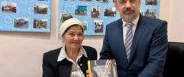 spotkanie ambasadora _z_Pania_Bibisor Aripową, przewodniczącą ośrodka Miłosierdzie w Samarkandzie