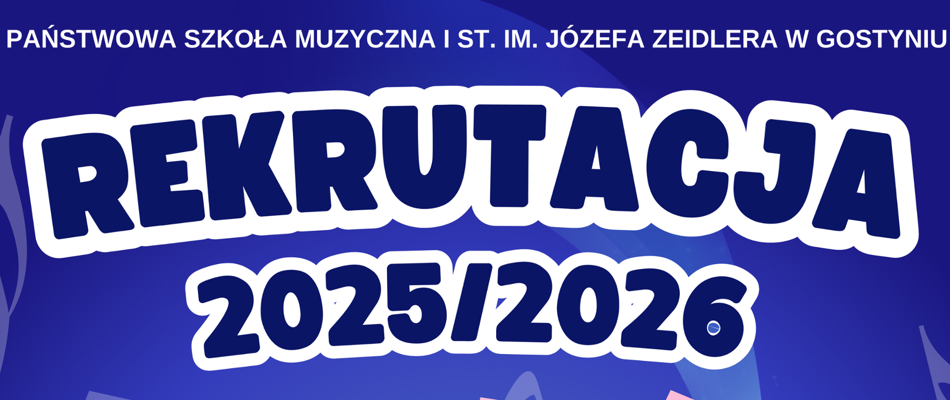 Plakat rekrutacyjny szkoły 25_26