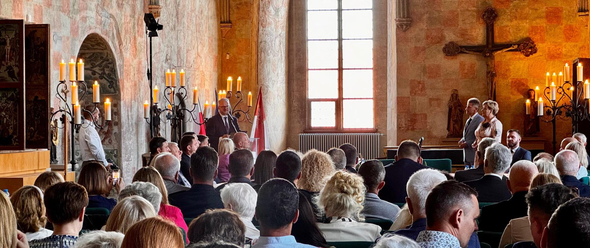 Uroczysta sesja Rady Miasta Lidzbarka Warmińskiego z okazji 716. rocznicy nadania praw miejskich