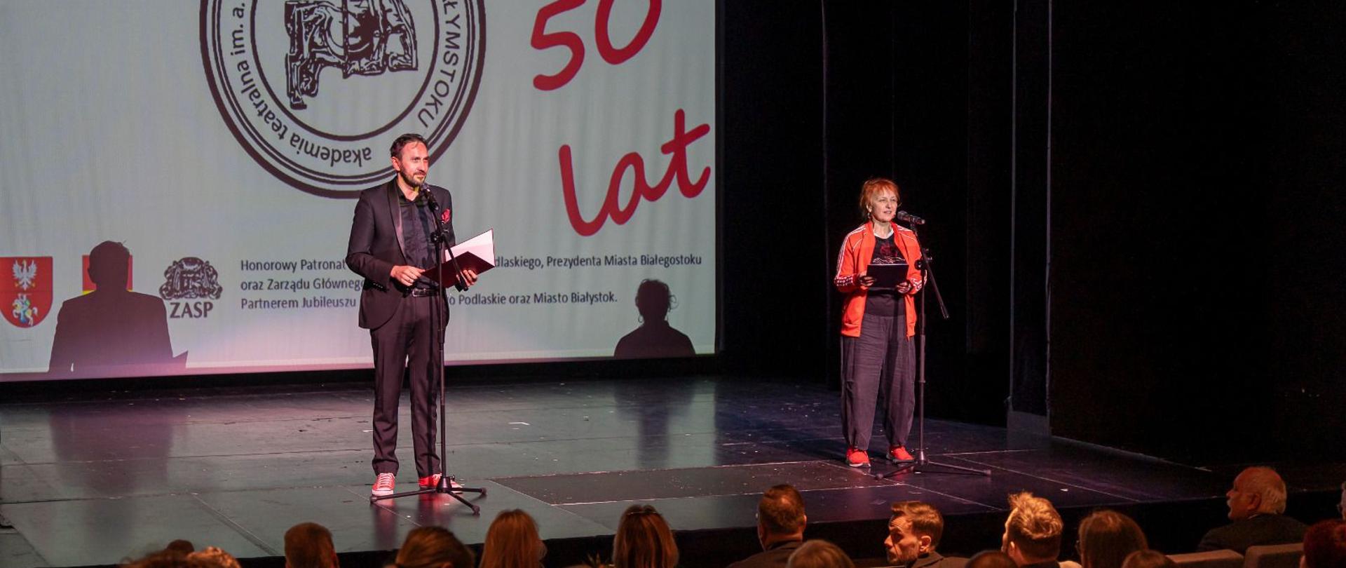 Jubileusz 50-lecia Akademii Teatralnej im A. Zelwerowicza w Warszawie Filii w Białymstoku