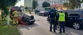 Wypadek 2 samochodów osobowych na ul. Nidzickiej w Działdowie