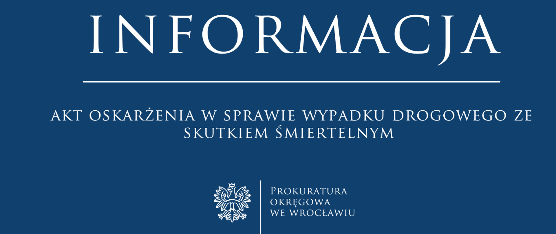 Akt oskarżenia w sprawie wypadku drogowego ze skutkiem śmiertelnym.