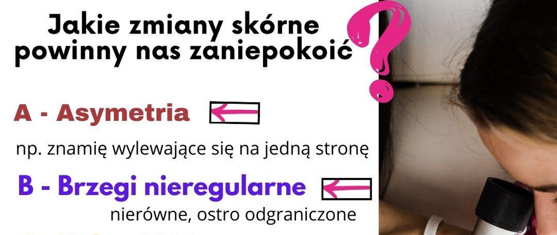 Jakie zmiany skórne powinny nas zaniepokoić ?
Lekarz patrzy na ramie pacjenta przyglądając, się pieprzykowi przez urządzenie powiększające. 