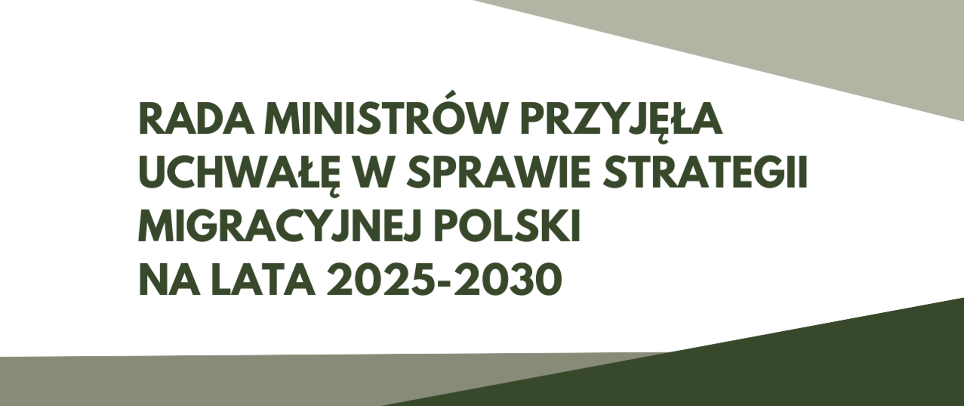 Rada Ministrów przyjęła uchwałę w sprawie strategii migracyjnej Polski na lata 2025-2030