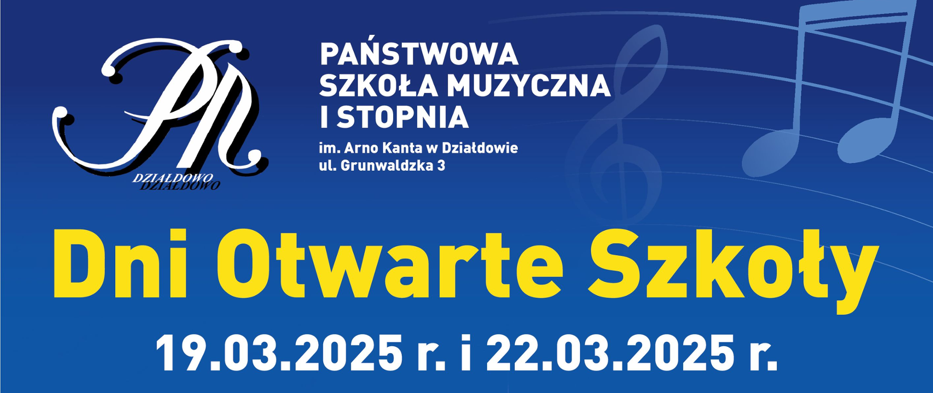 Plakat dni otwarte szkoły w 2025 roku