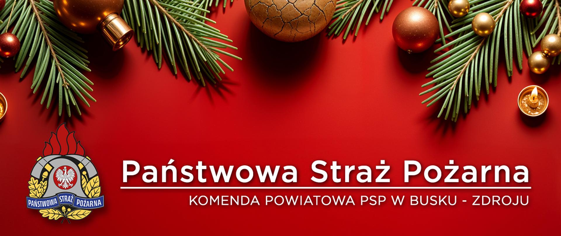 Życzenia świąteczne od buskich strażaków 