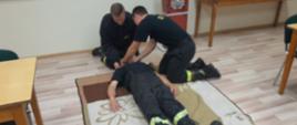 Egzamin potwierdzający uzyskanie tytułu ratownika dla strażaków ratowników OSP. Badanie urazowe. 