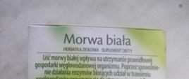 Morwa biała Herbata ziołowa, Zielnik Polski, 40 g (20 torebek x 2 g) - opakowanie z tyłu 