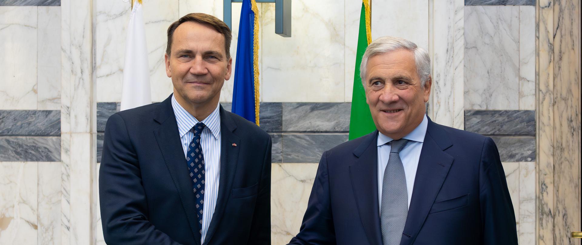 Minister Radosław Sikorski on a visit to Rome