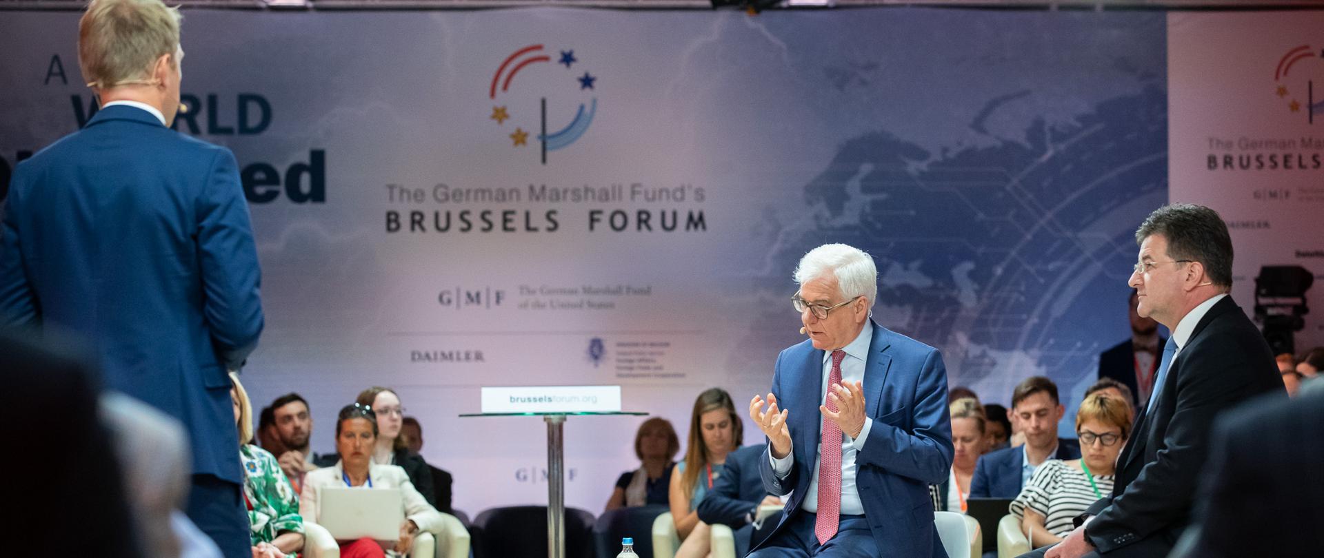 Minister Jacek Czaputowicz na Brussels Forum