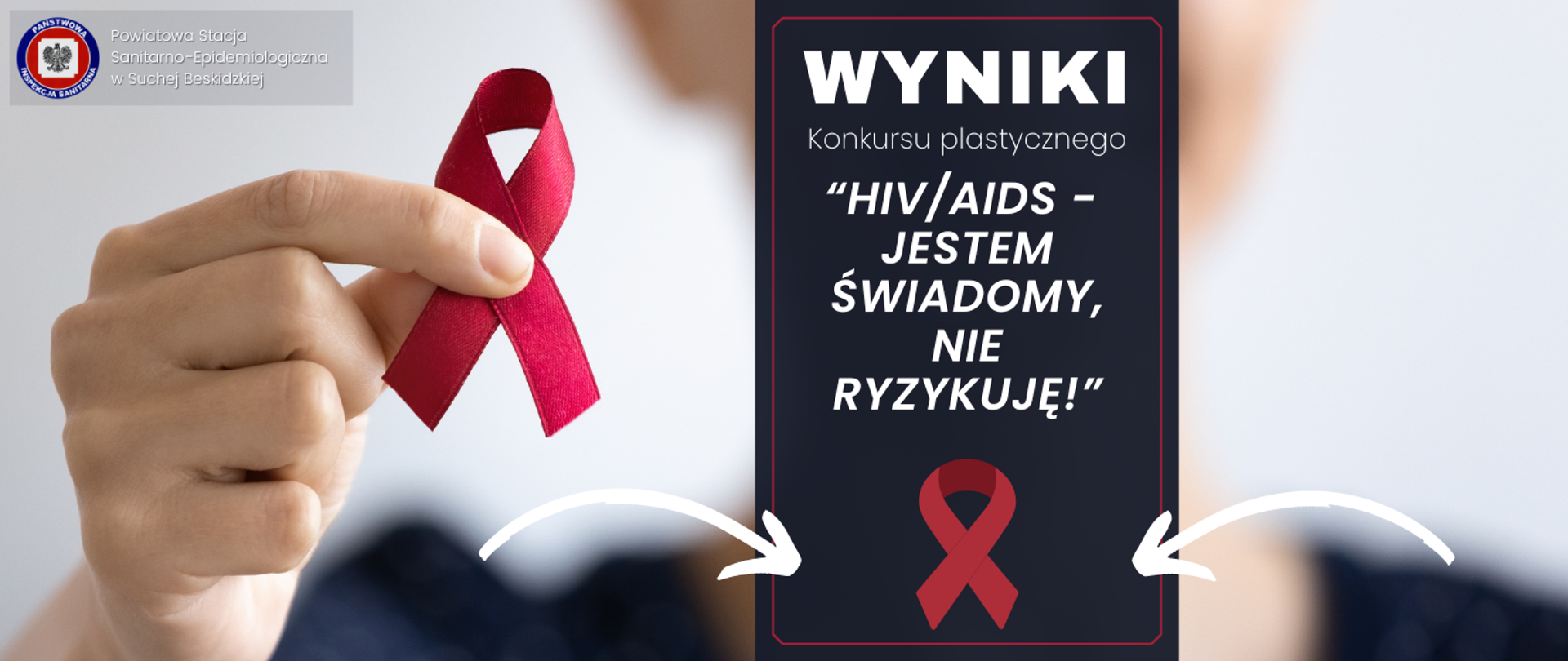 Rozstrzygnięto powiatowy konkurs plastyczny na plakat pt.: „HIV/AIDS"- jestem świadomy, nie ryzykuję!”