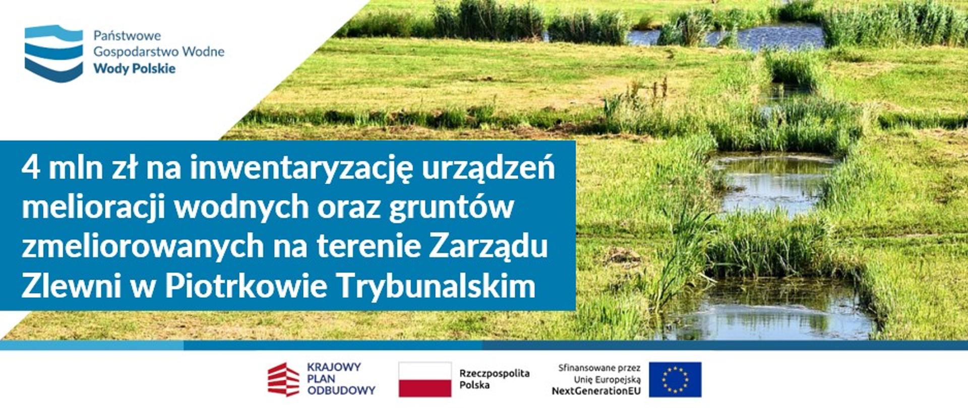 Grafika informująca o pozyskanych środkach z Krajowego Planu Odbudowy 