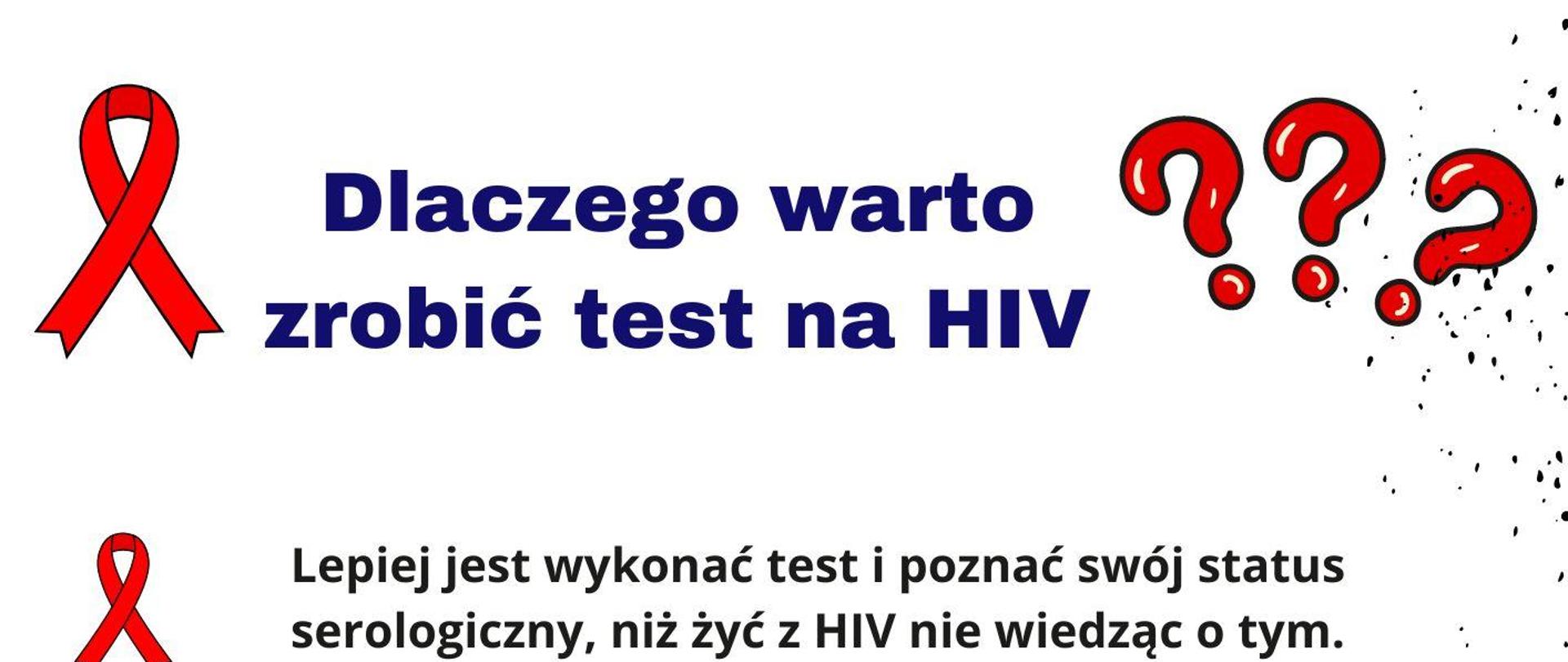 Dlaczego warto zrobić test na HIV?