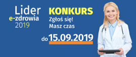 Baner konkursu "Lider e-zdrowia 2019"