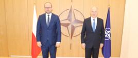 Wizyta wiceministra spraw zagranicznych M. Przydacza w Kwaterze Głównej NATO_19.10.2021