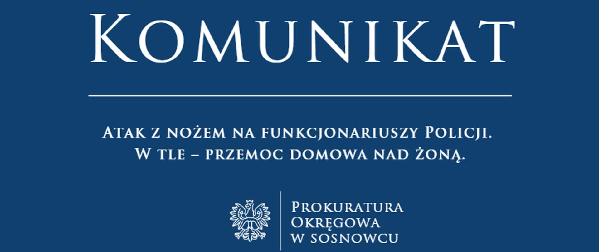 Atak z nożem na funkcjonariuszy Policji. W tle – przemoc domowa nad żoną.
